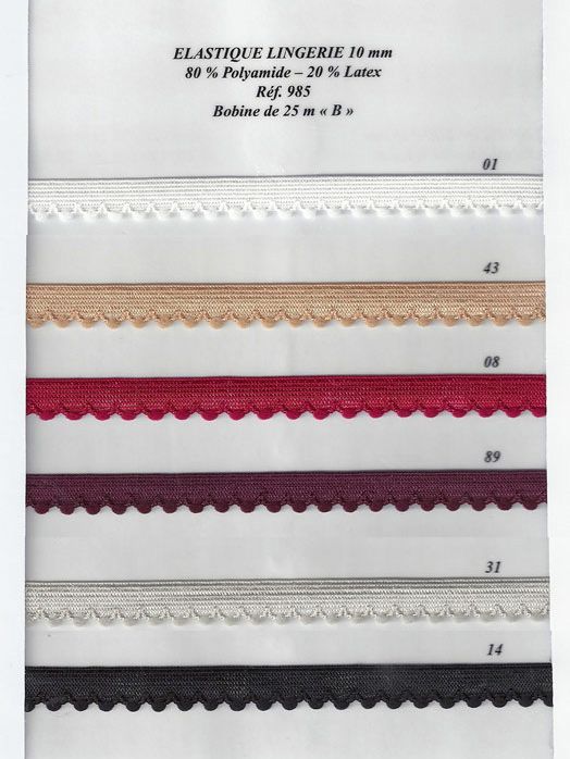 00985 Lingerie Elastic - 10mm