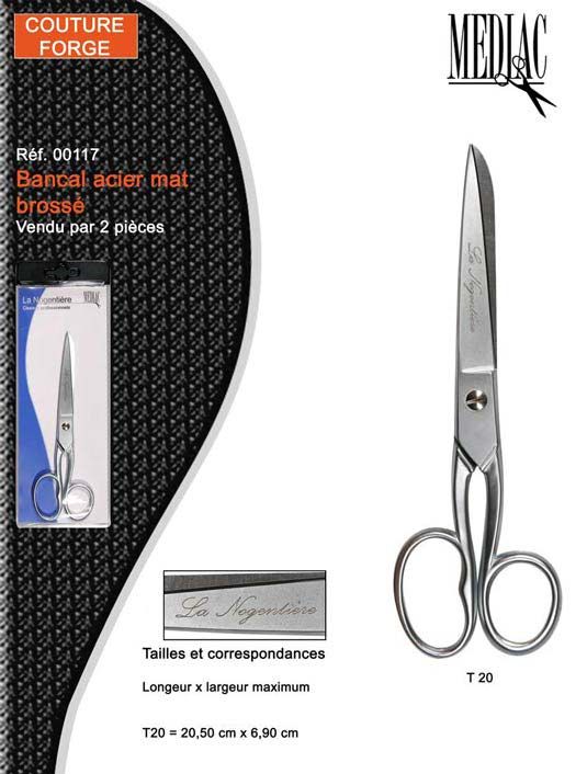 M00117 Brushed Steel Scissors