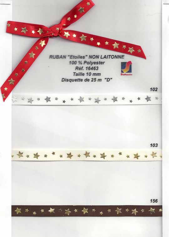 16463 Ribbon with Stars