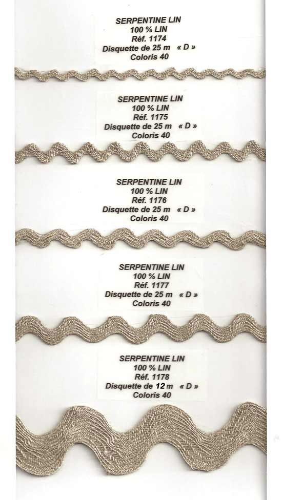 01178 100% Linen Ric-Rac