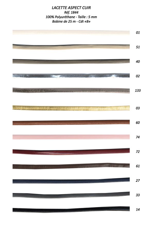 01844 Faux Leather, 5mm