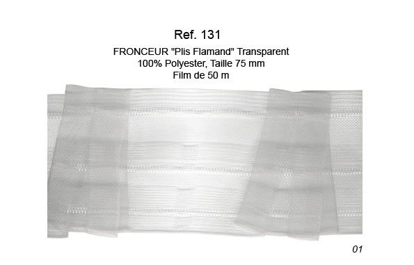 00131 Flemish Fold Curtain Tape