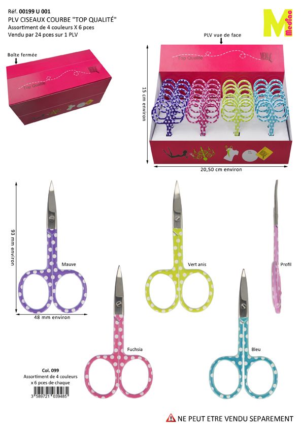 M00199/T1 Embroidery Scissors Assortment