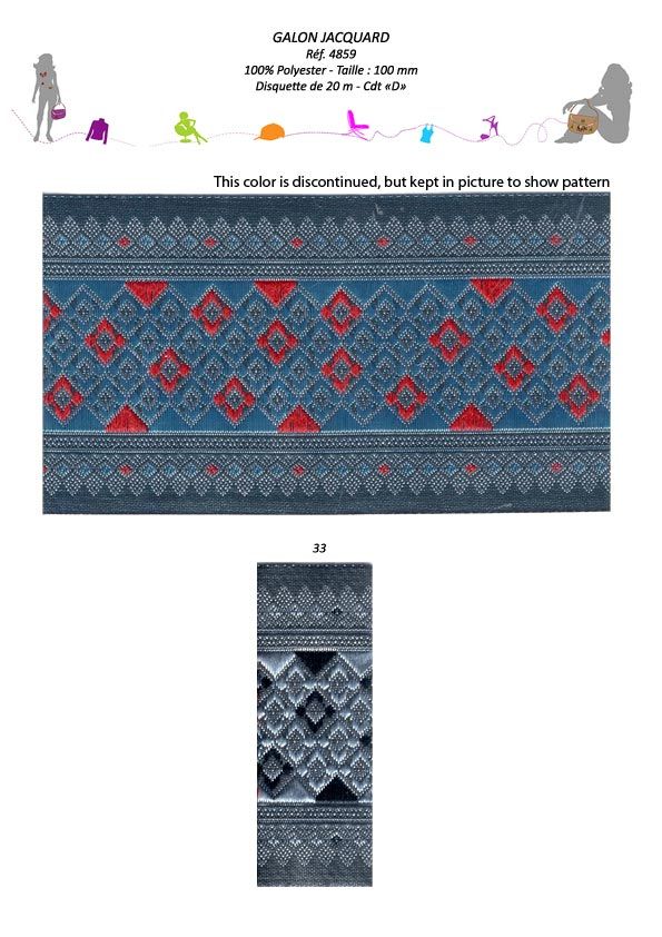 04859 Diamond Pattern Jacquard, 100mm