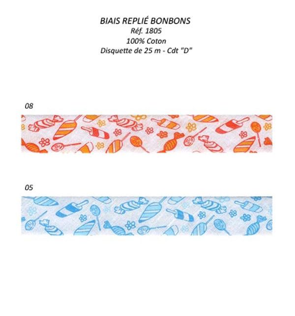 01805 "Candy" Bias, 100% Cotton