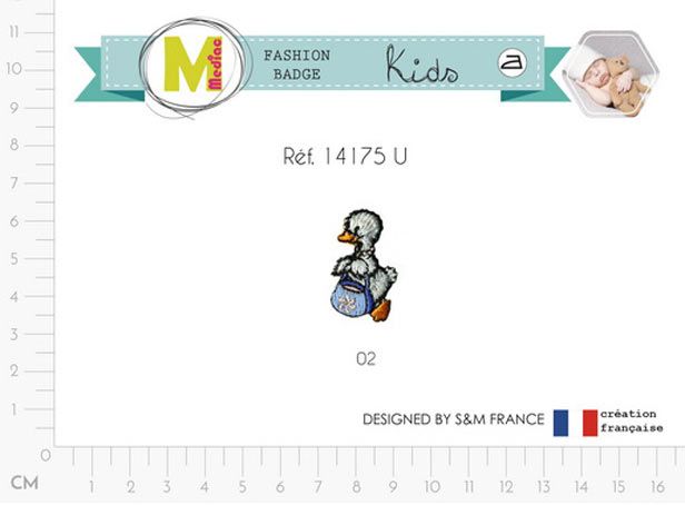 M14175 Duck w/ Purse Applique