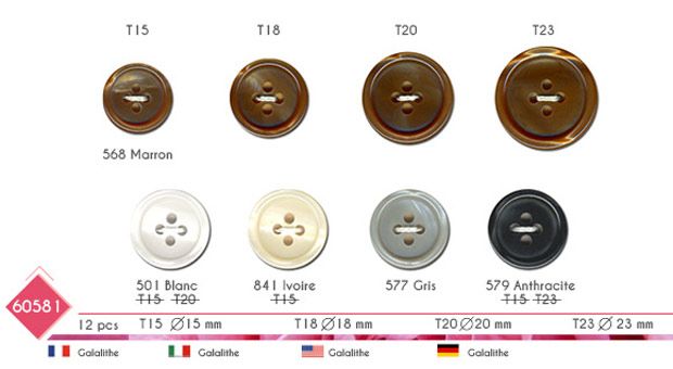 M60581 4-Hole Button