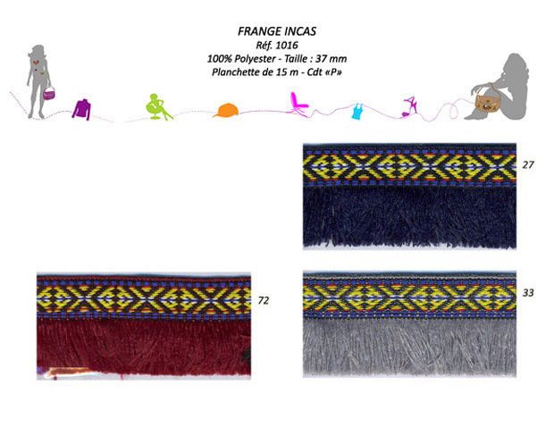 01016 Inca Fringe, Polyester, 37mm