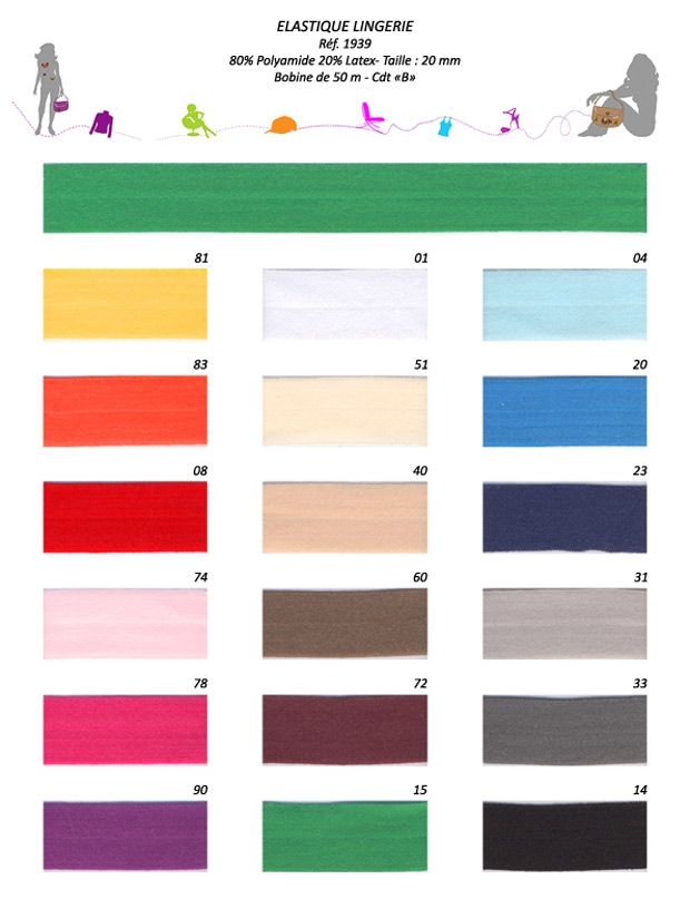 01939 Lingerie Elastic, 20mm