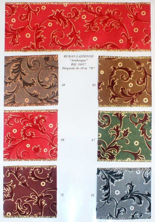 16417 Wired Ribbon with Sequins