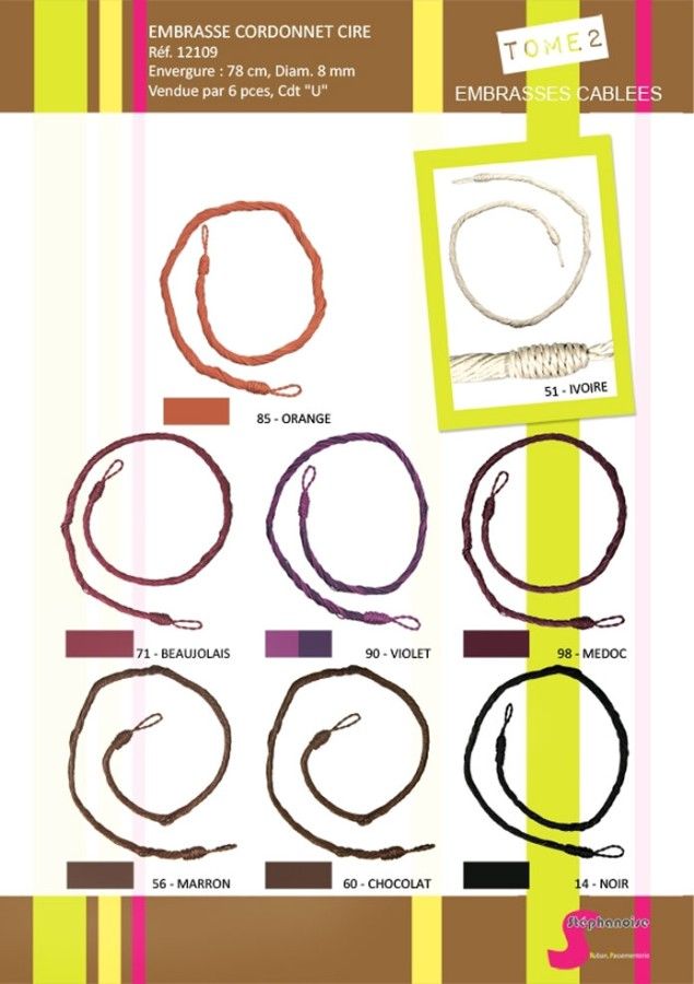 12109 Curtain Tieback Braid