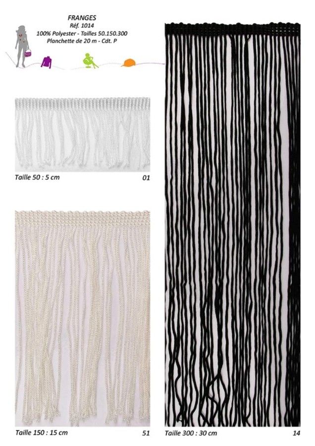 01014 100% Polyester Fringe
