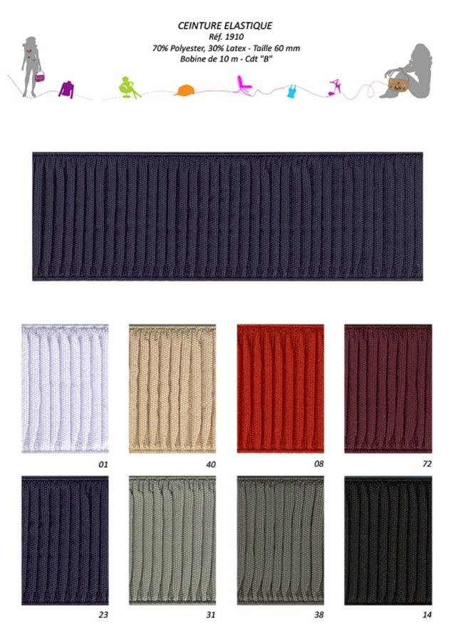 01910 60mm Elastic