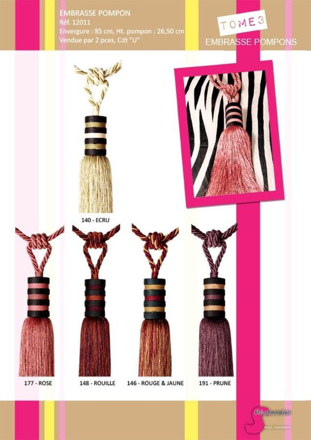 12011 Tieback w/ Striped Top