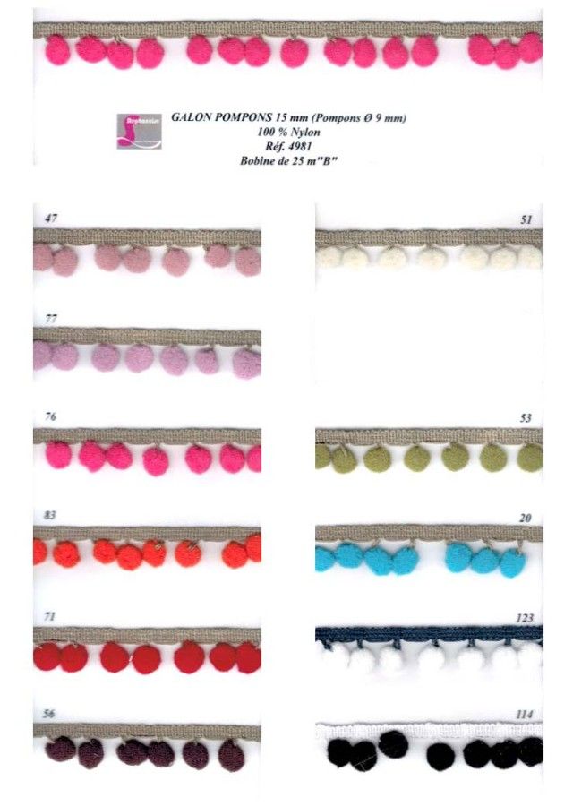 04981 Ball Fringe, 100% Nylon