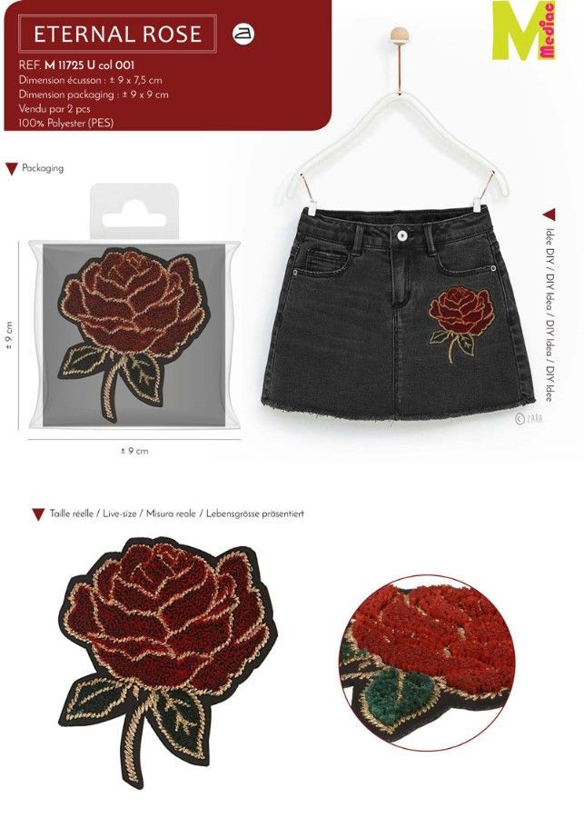 M11725 XL "Eternal Rose" Applique