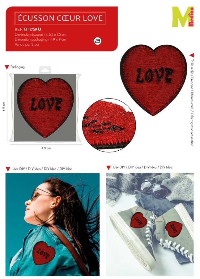 M11759 XL "Love" Applique