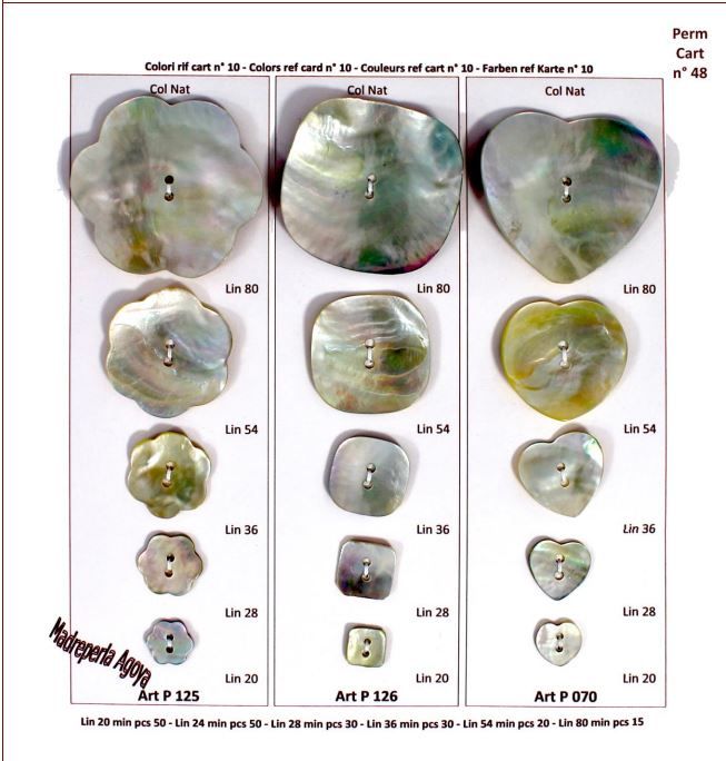 B0P125 Shell Button, Flower