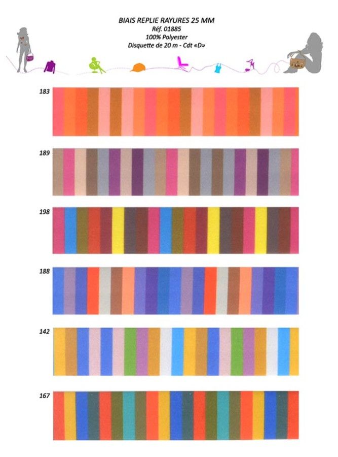 01885 Striped Bias Tape