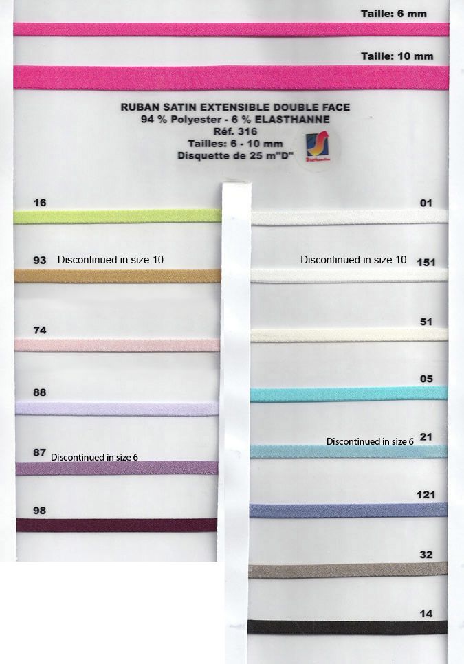 00316 Double Face Satin Extendable