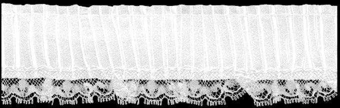CO18835 Pleated Satin w/ Raschel Lace