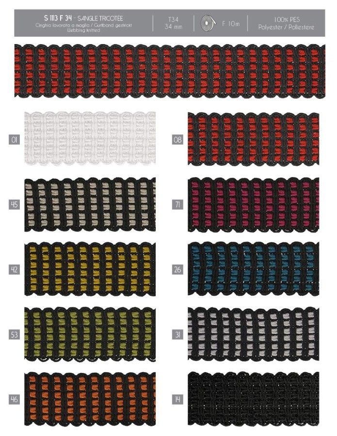 01113 Knitted Webbing