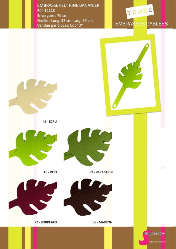 12113 Fallen Leaf Curtain Tieback