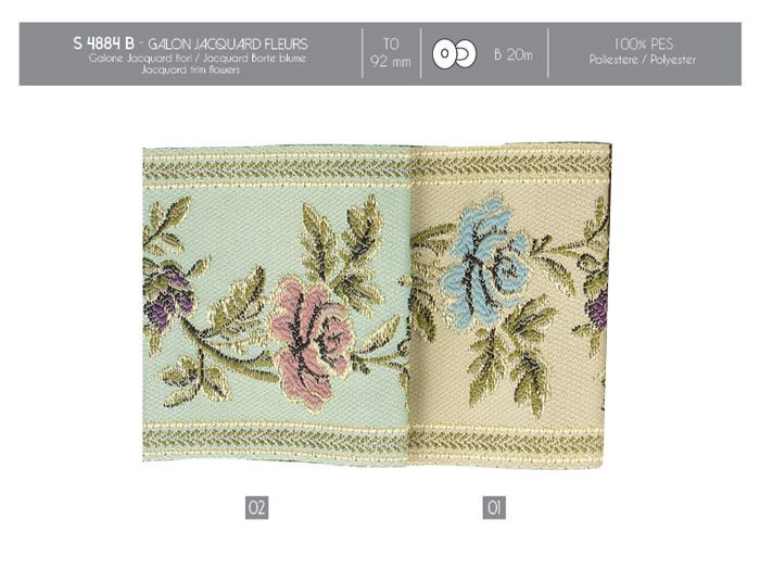 04884 Flower Jacquard, 92mm (3-5/8")