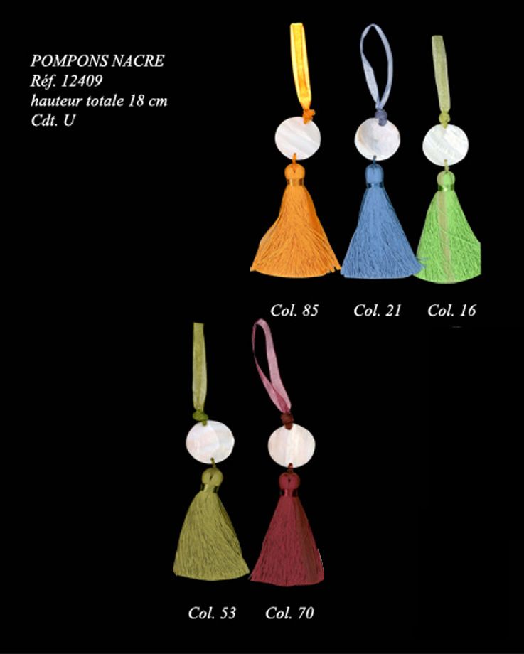 12409 Tassel with Shell, 8cm