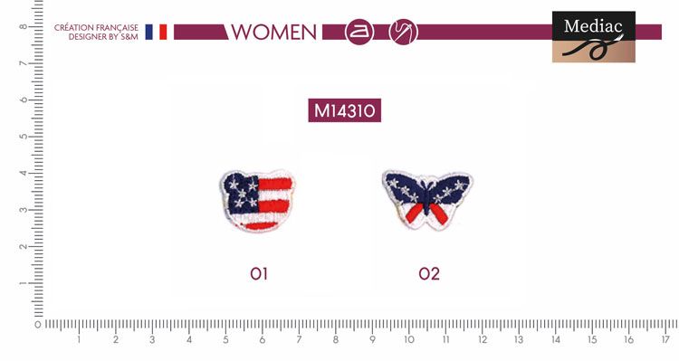 M14310 U.S. Flags Applique