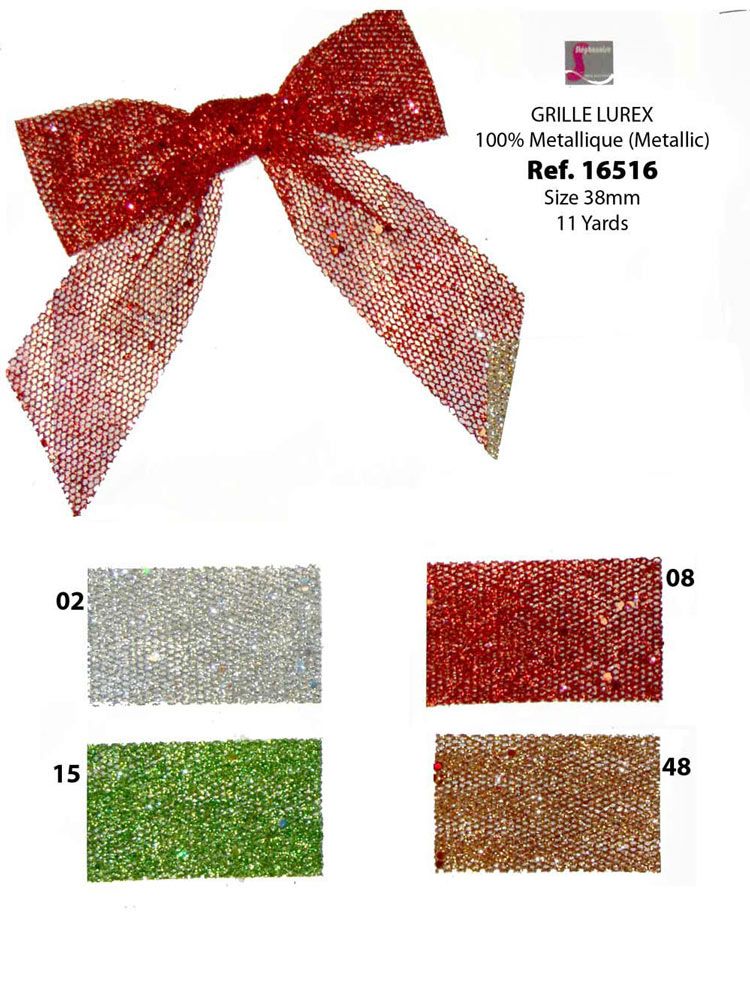 16516 Lurex Net Ribbon, 38mm