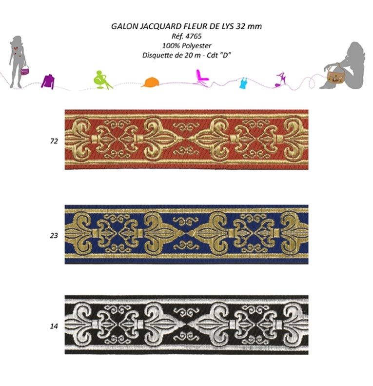 04765 Fleur De Lis Jacquard