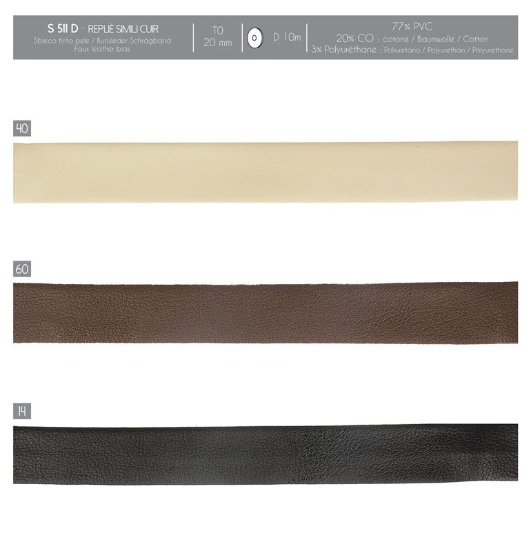 00511 Faux Leather Trim, 20mm