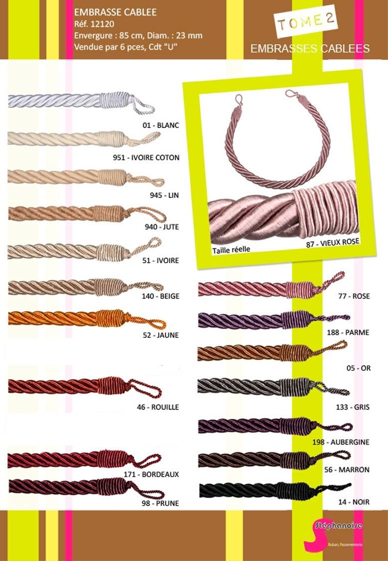 12120 Curtain Tieback Cable