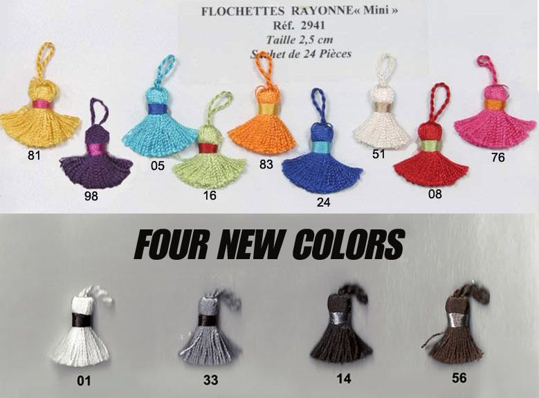 02941 Rayon Mini Tassel, 2.5cm