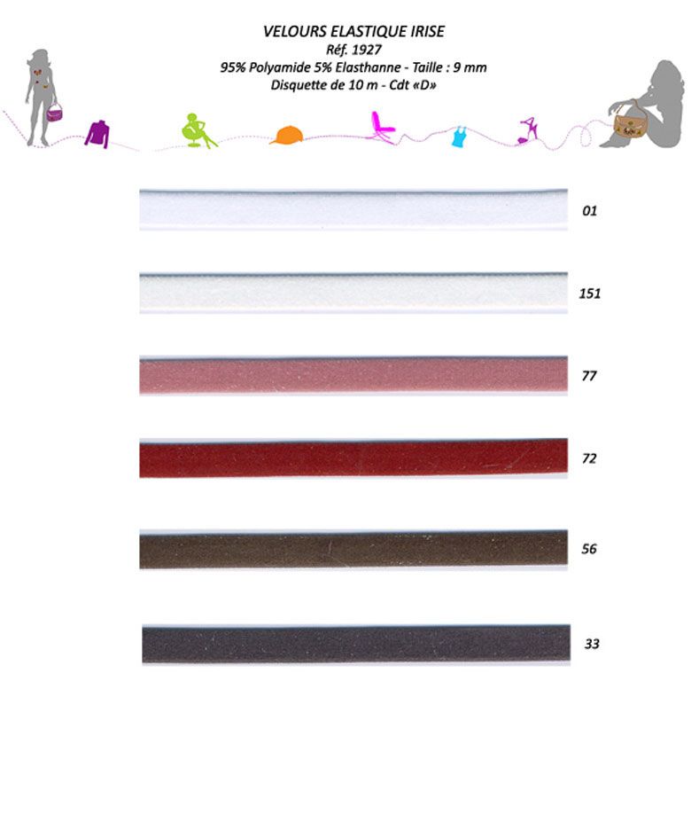 01927 Iridescent Stretch Velvet, 9mm