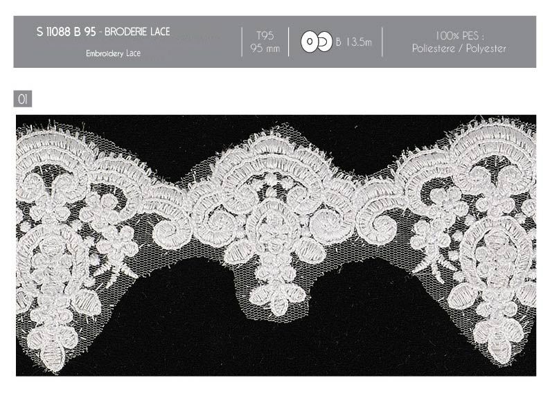 11088 Embroidered Lace, 95mm