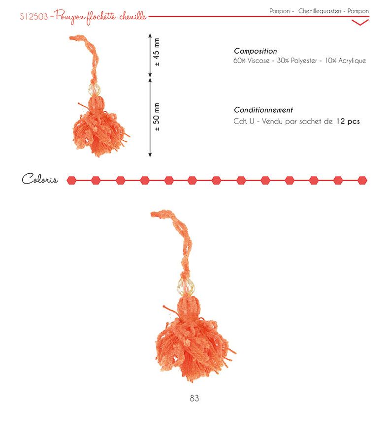 12503 Tassel with Bead