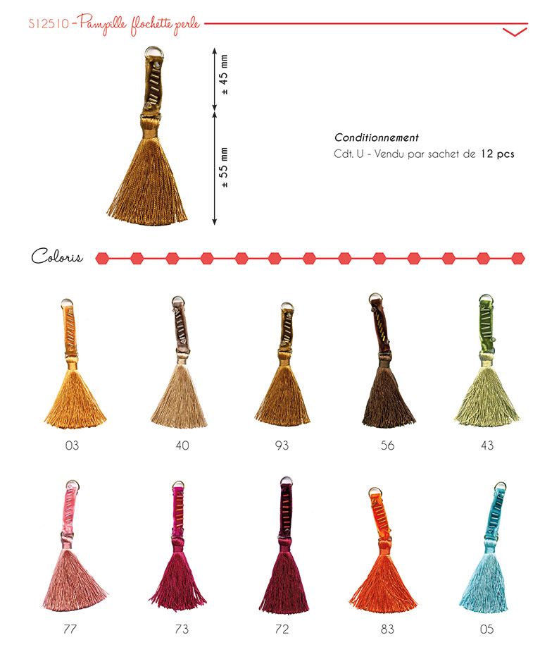 12510 Tassel with Beaded Velvet