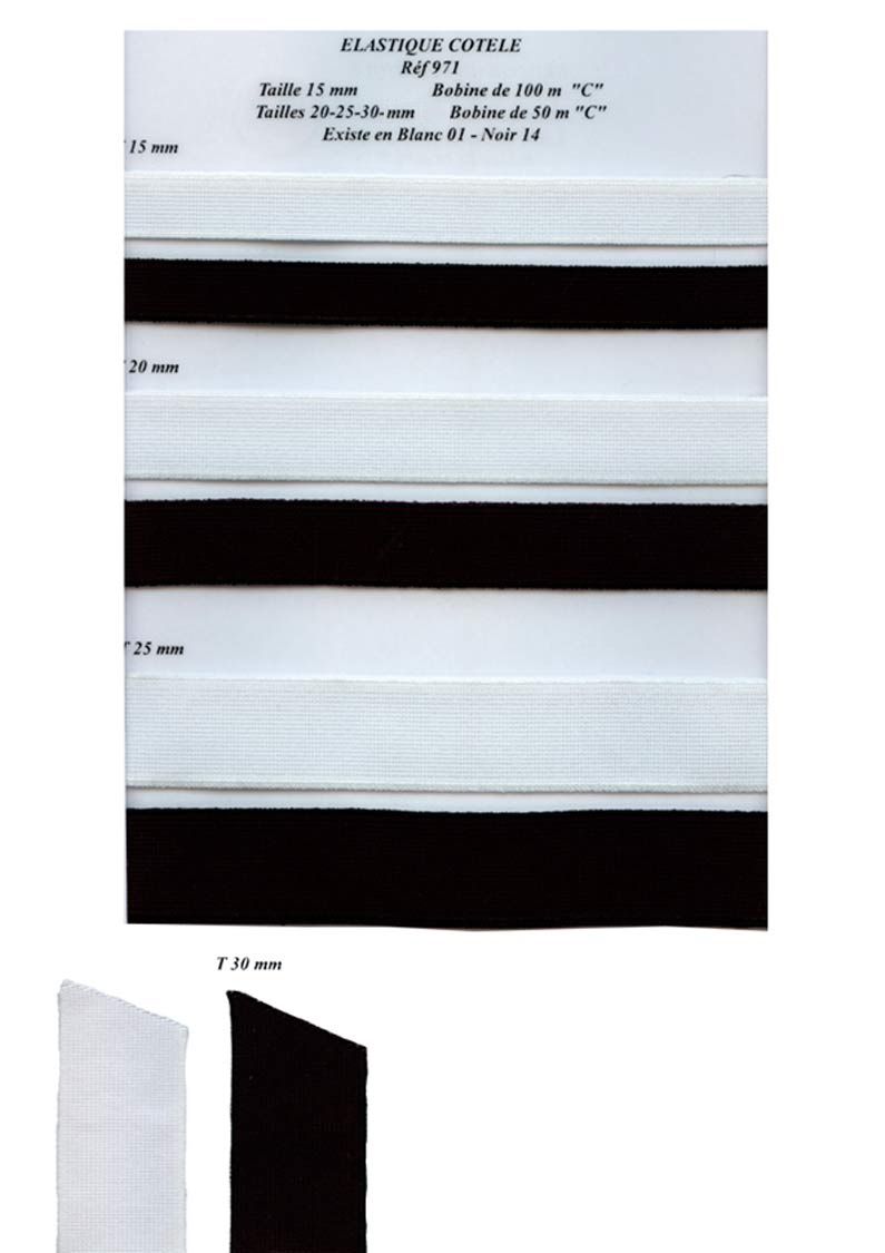 00971 Ribbed Elastic