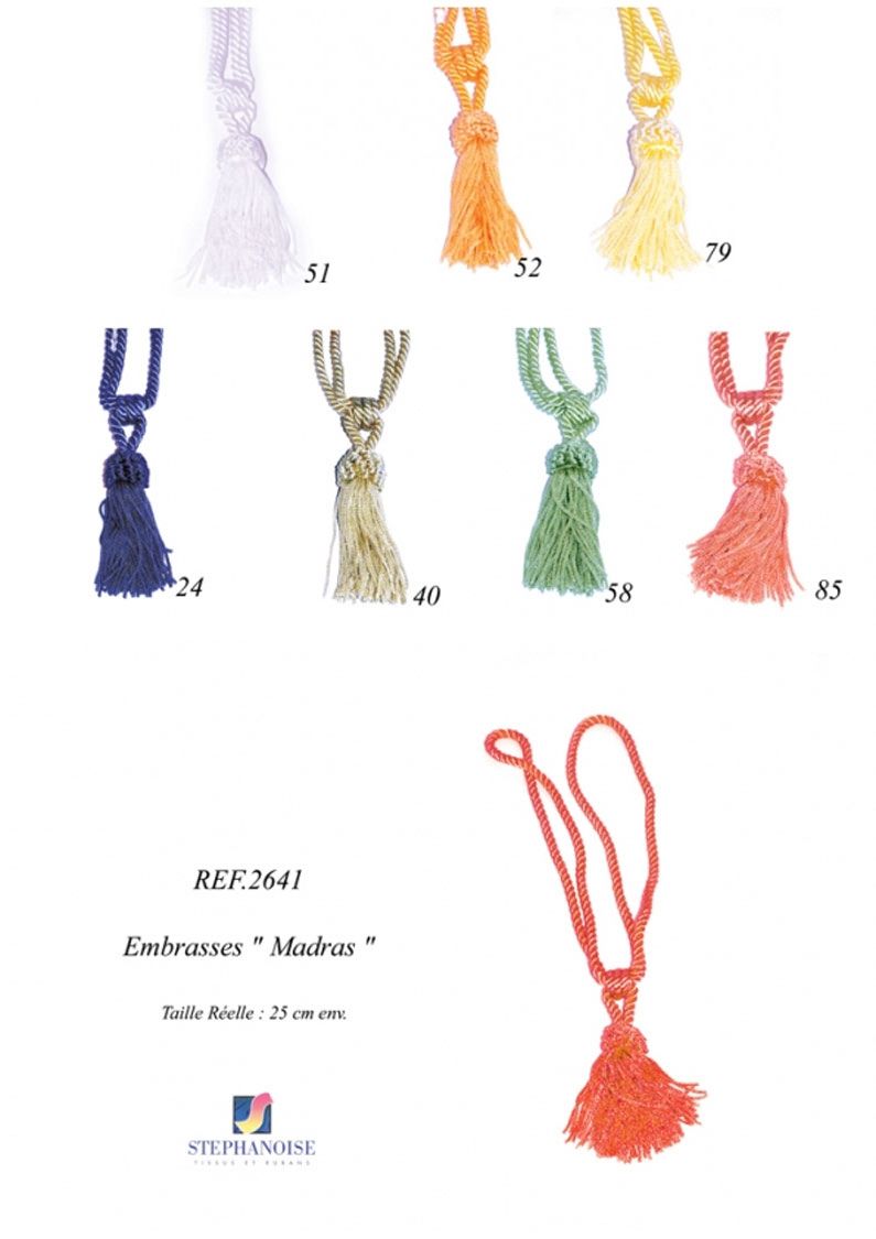 02641 Braided Tieback, 25cm