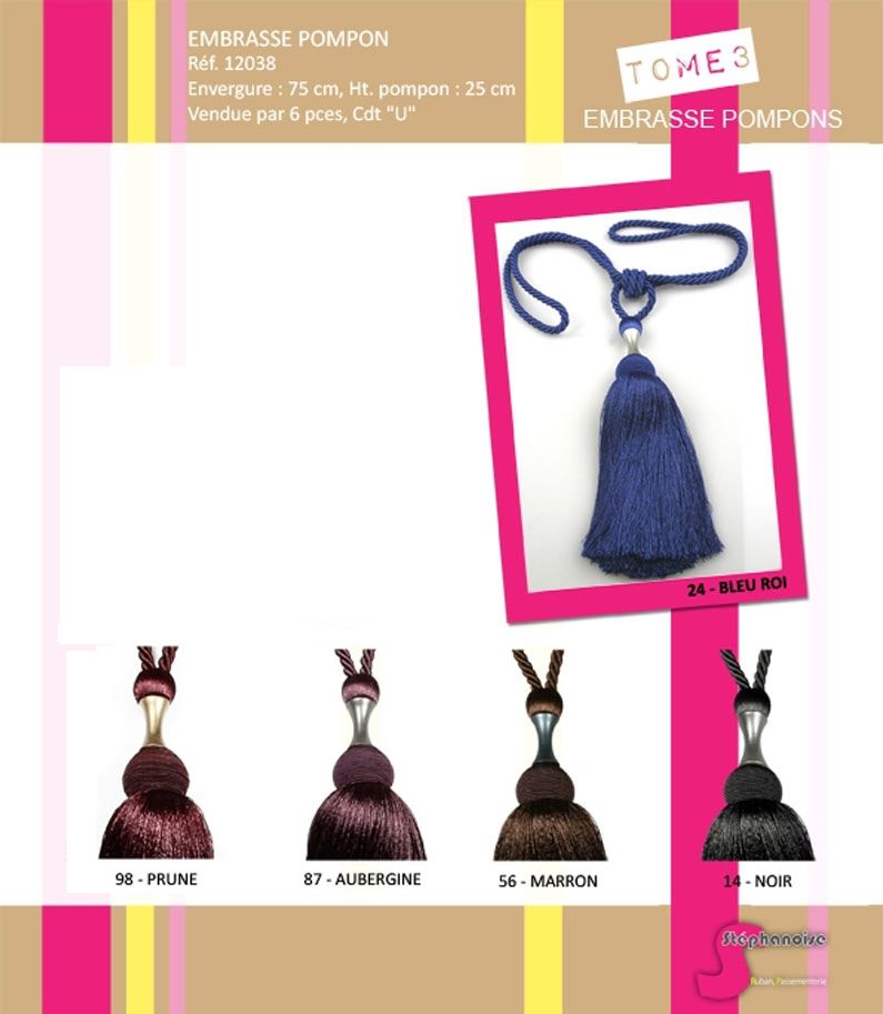 12038 Tieback w/ "Hourglass" Bead