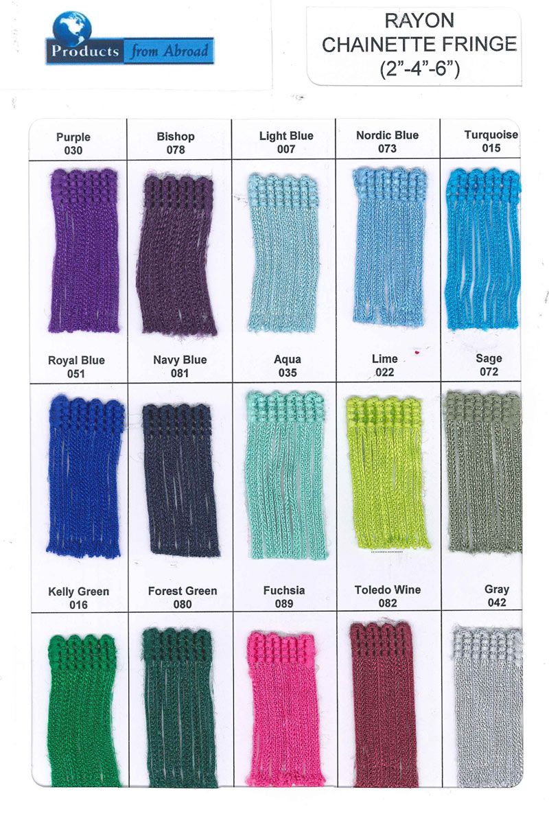 T-8000 Series, Stretch Chainette Fringe