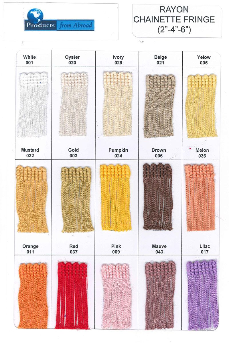T-8000 Series, Stretch Chainette Fringe
