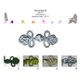 00837 Frog Closure, 100% Rayon