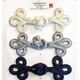 00839 Frog Closure, 100% Rayon