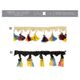 01027 Multicolor Tassel Fringe, 45mm