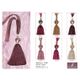 12001 Tieback w/ Leaf Bead & Tassel