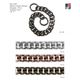 12100 Plastic Chain Tieback, Metal Look
