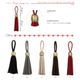 12527 Leather Tassel with Gold Top
